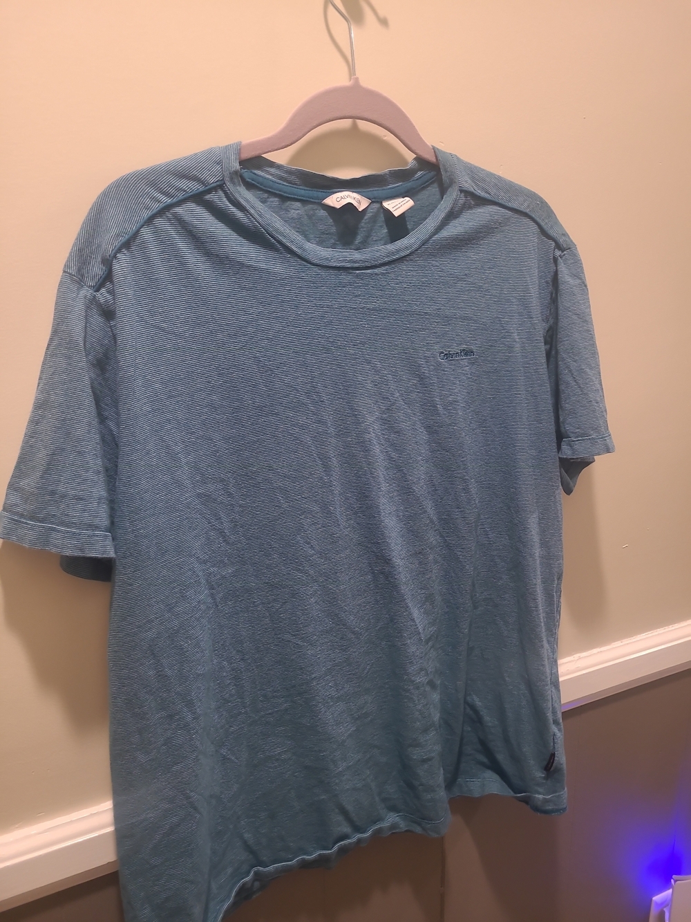Calvin Klein Men’s Blue Crew Neck Short Sleeve T-Shirt XL